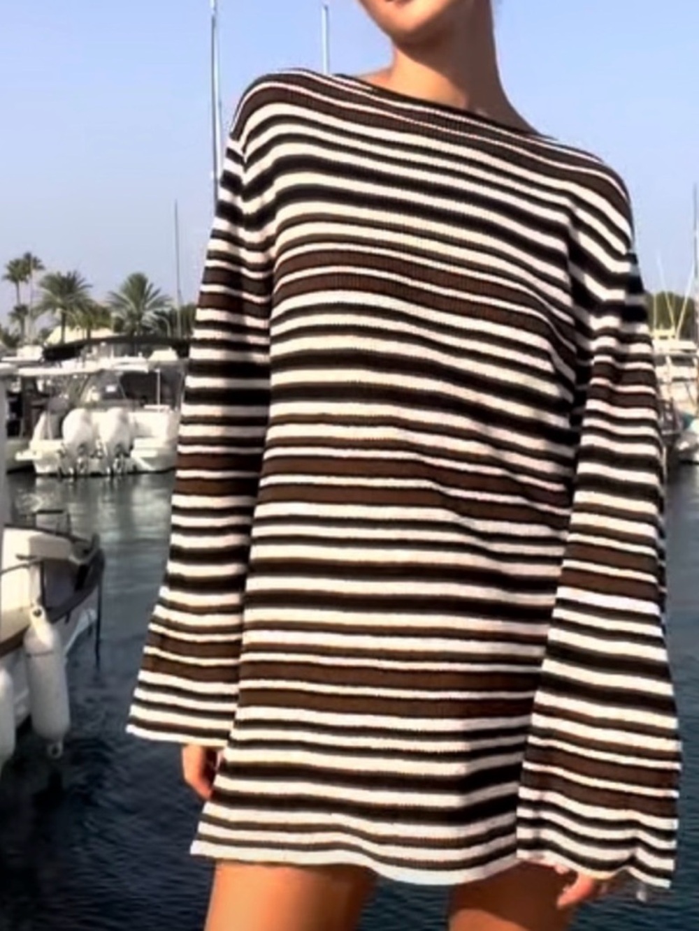 ELCE SWIM Aura mini dress - desert stripe